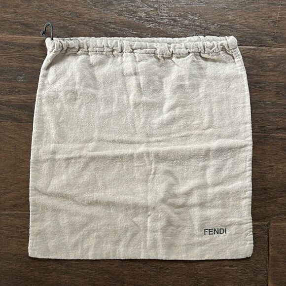 Fendi Drawstring Dustbag, Light Gray - Picture 1 of 2